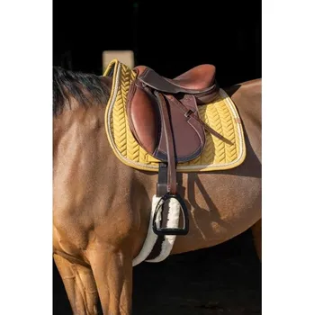 Všestranná podsedlová dečka EQUITHEME Softy mustard/black VS