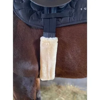 Vybavení pro koně Beránek na podbřišník EQUITHEME Teddy bílý 60cm