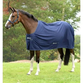 Jezdectví Transportní/odpocovací deka BUCAS Power Cooler navy/silver 115cm