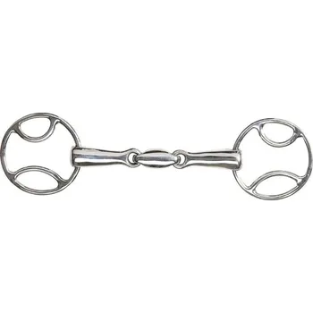 Udidlo pro koně Udidlo vícetypové stihlo FEELING Anatomic dvakrát lomené 115mm/21mm