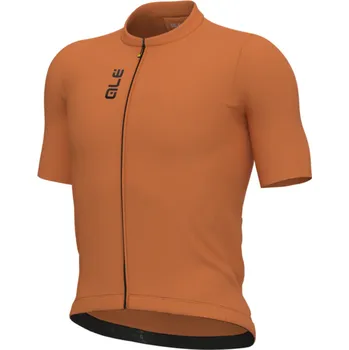 cyklistický dres ALÉ Cyklistický dres s krátkým rukávem - COLOR BLOCK PRAGMA - oranžová M