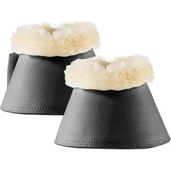 Koňské kamaše Zvony HORZE Signature s beránkem černé COB