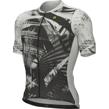 Cyklistika ALÉ Cyklistický dres s krátkým rukávem - PALM PR-E - bílá/zelená L