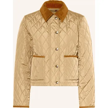 Burberry Dámská Prošívaná Bunda Oldham, béžová, 36