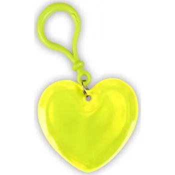 Přívěsek srdce plastová karabina.