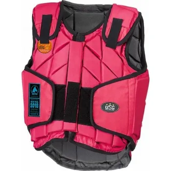 Jezdecká bezpečnostní vesta Bezpečnostní vesta USG Eco Flexi Panel růžová (S)