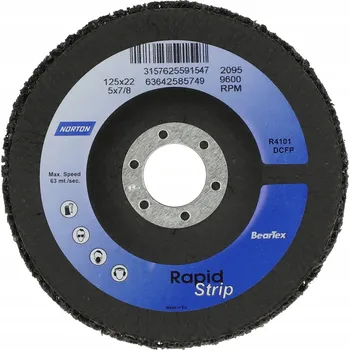 Příslušenství k brusce Čisticí kotouč Norton Rapid Strip 125 mm