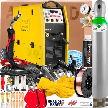 Svářečka Svářečka MAGNUM MIG 315 SYNERGIE MMA 400V 315A Měkké pájení SPOT 4-kladková