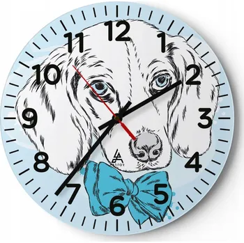 Hodiny Kuchyňské nástěnné hodiny 30x30 Abstrakce Moderní skleněné hodiny Tiché