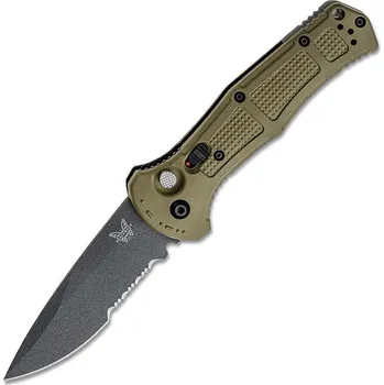 kapesní nůž BENCHMADE Claymore, automatický zavírací, černý CPM-D2, RG Grivory, 9070SBK-1