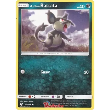 Sběratelská karetní hra Alolan Rattata 076/149 - Sun & Moon Typ karty: Non-Holo