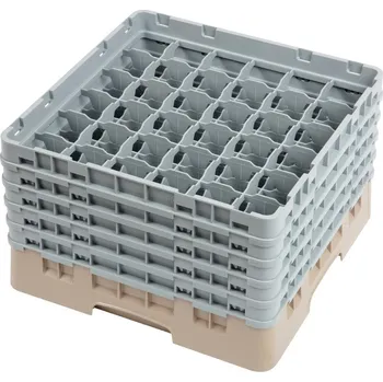 Příslušenství pro myčku Cambro DW559 36místné košíky Camrack béžové – Max. výška skla 257mm