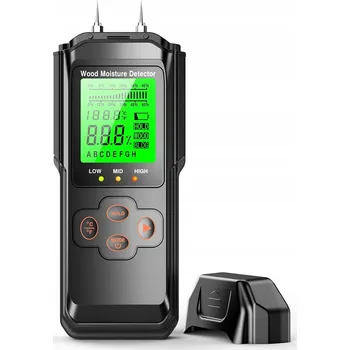 MT1906 Vlhkoměr na dřevo a betonu, měřič vlhkosti + baterie