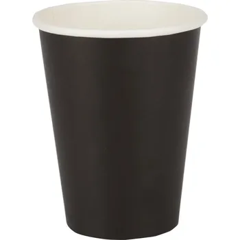 Jednorázové nádobí Fiesta Fiesta jednorázové kelímky na horké nápoje černé 340ml 50ks