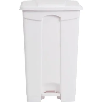 Odpadkový koš Jantex kuchyňský koš s pedálem bílý 87l