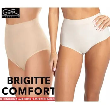 Kalhotky GATTA BEZEŠVÉ KALHOTKY KALHOTKY S VYSOKÝM PASEM BRIGITTE COMFORT BÉŽOVÉ S