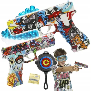 ZESTAW 2X PISTOLET NA GELOVÉ KULIČKY 7-8 mm + KOTOUČ PÁNEV + DÁREK KULIČKY