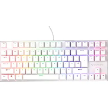 Klávesnice Genesis THOR 303 tich. klá. US peach/w NKG-2063