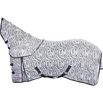 Deka pro koně BR Deka proti hmyzu PREMIERE Animal Print s krkem zebra 165cm