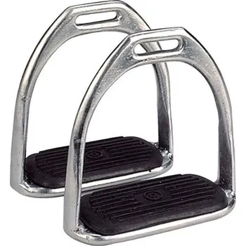 Jezdectví Kovové třmeny FEELING Open 12cm