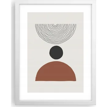 Obraz Obraz plakát v bílém rámu do obýváku 30x40 abstrakce plakáty na zeď