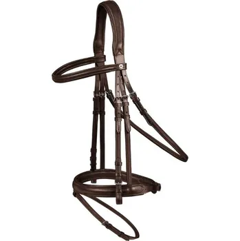 Uzdečka WALDHAUSEN X-Line Supersoft s anglickým nánosníkem brown PONY