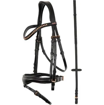 Uzdečka PREMIERE Cholet s anglickým nánosníkem černá COB