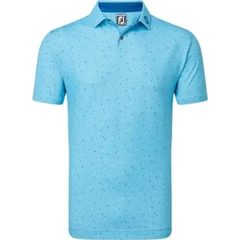 FootJoy Tweed Texture Pique pánské polo, modré pánské, M