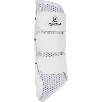 Jezdectví Kamaše ACAVALLO perforované zadní bílé (L)