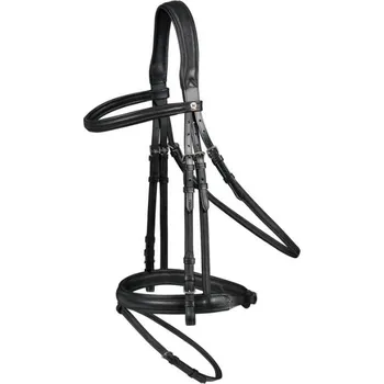 Uzdečka WALDHAUSEN X-Line Supersoft s anglickým nánosníkem black PONY