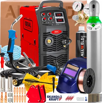 Svářečka Svářečka IDEAL TECNO MIG 330 400V 330A Měkké pájení MMA OCEL HLINÍK 4-R