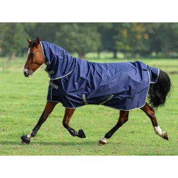 Jezdectví Lehká výběhová deka BUCAS Freedom s krkem 0g navy 155cm