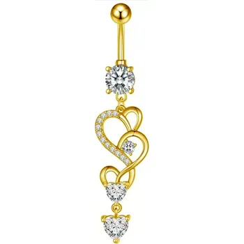 Piercing Altar® Jaroslav Nešleha – Piercing do pupíku Zlaté srdce