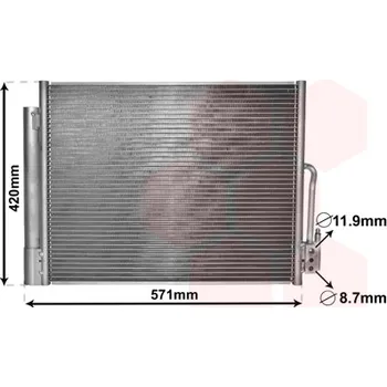 Výparník klimatizace Kondenzátor, klimatizace VAN WEZEL 37005560