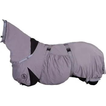 Deka pro koně Deka proti hmyzu BR Sweet Itch s krkem grey 145cm