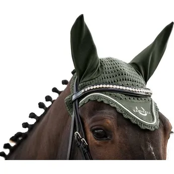 Koňská maska proti hmyzu Čabraka LAMI-CELL LC pistachio FULL