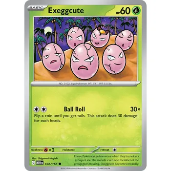 Sběratelská karetní hra Exeggcute MEW 102/165 - reverse holo