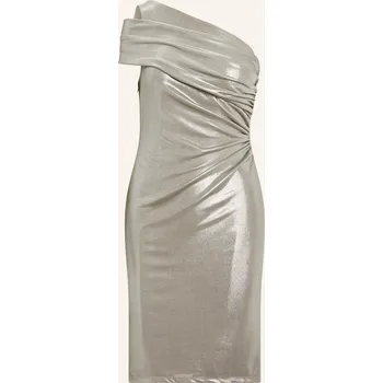 Dámské šaty Lauren Ralph Lauren Dámské One-Shoulder Šaty, stříbrná, 44