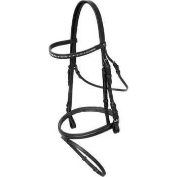 Uzdečka HORZE Weston s anglickým nánosníkem černá FULL