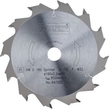 Pilový kotouč Narex 647503 pilový kotouč Sprinter 160 x 20 x 2,2 mm