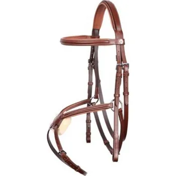 Uzdečka HARRY'S HORSE s mexickým nánosníkem hnědá PONY