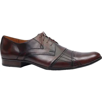 Pánské polobotky Vycházkové polobotky, De-Plus, kabir : Hnědá Hladká kůže 31,2 46 G - standardní šíře (10563-10563)