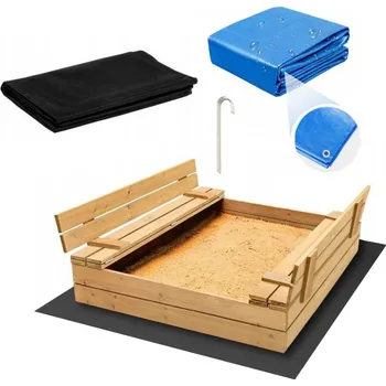 Pískoviště Bestent Pískoviště s lavičkami 180cm + krycí plachta + agrotextilie