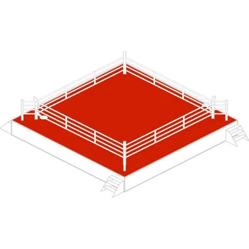 Boxovací trenažér Plachta k ringu - vršek - červená, UBRC 6.5 x 6.5m