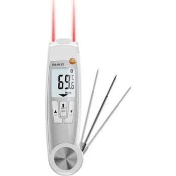 Kuchyňský teploměr Testo Teploměr 104 IR BT + vpich.čidlo, bezdotyk., kalibrace