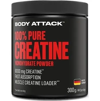 Kreatin Body Attack 100% Pure Creatine 300g Varianta: 100% kreatin monohydrát v sypké formě