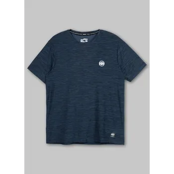 Pánská móda PitBull West Coast Funkční Triko Casual Sport Small Logo - modré - PWC_PFTCSPORTSMLOGO_BLUE Velikosti: XL