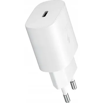 Síťová nabíječka Samsung pro telefony 25W USB typ C, bílá