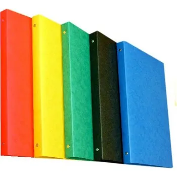 HIT OFFICE Pořadač A4 Prešpán, 4 kroužkový, hřbet 2,5 cm Barva: Oranžová