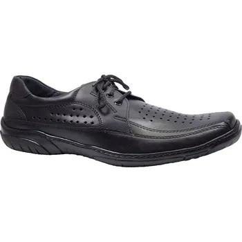 Pánské polobotky Lehká pracovní obuv-letní-flexiblová, Bennon, Gordon Air Low, černá: Černá Hladká kůže 33,2 50 G - standardní šíře (12714-5017)